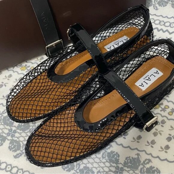 Alaia Black And Brown Flats - Picture 2 of 4